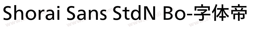 Shorai Sans StdN Bo字体转换